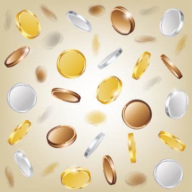 Altın, gümüş ve bakır sikkeler