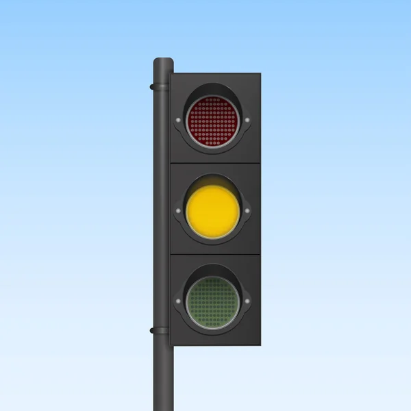 Traffic light icon  isolated on a blue background — Stock Vector