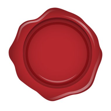 Beyaz bir arka plan üzerinde izole mum mühür