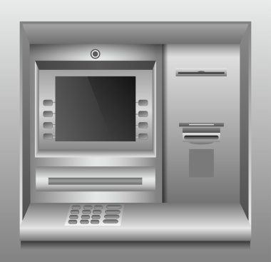 ATM makine. vektör çizim.