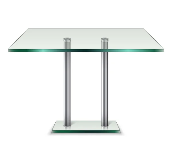 Table galss moderne isolée sur fond blanc — Image vectorielle