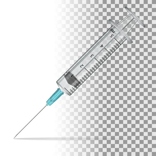 Medical syringe vector illustration. — Stock Vector