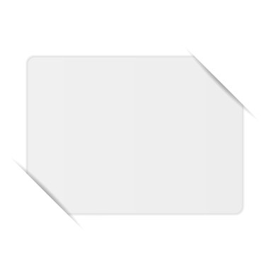 Boş kağıt levha, beyaz bir arka plan üzerinde izole