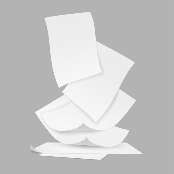 Empty paper sheet. Vector