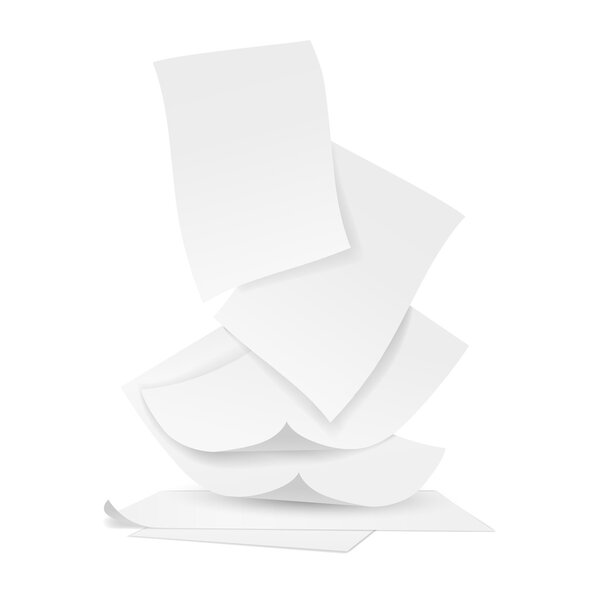 Empty paper sheet. Vector