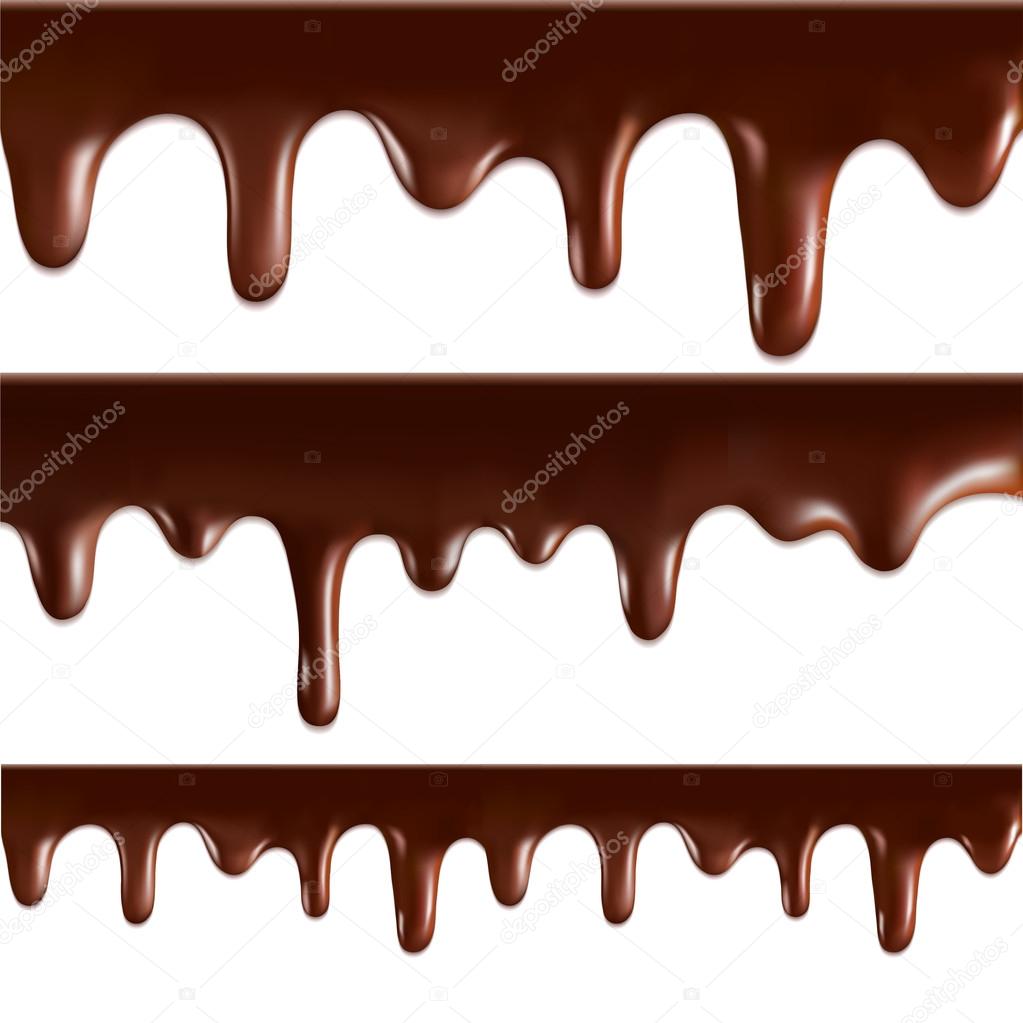 Melting chocolate Royalty Free Vector Image - VectorStock