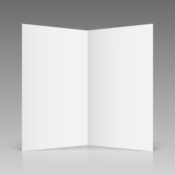 グレーの分離のパンフレットのデザイン — ストックベクタ