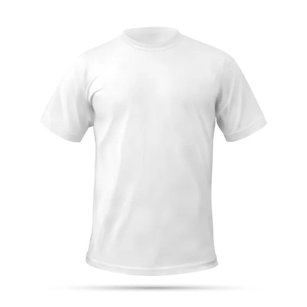 Modello di t-shirt bianche — Vettoriale Stock