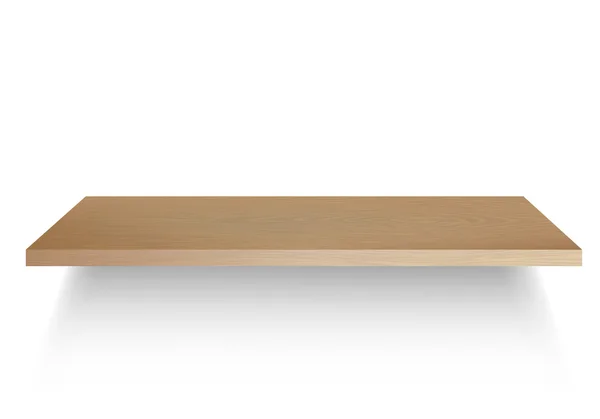 木製の棚を空に、ベクトル イラスト — ストックベクタ