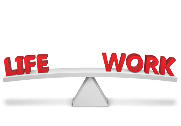 Work-Life Balance. Vector Illustration — Stock Vector