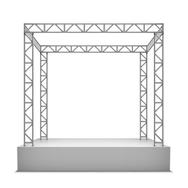 boş festival sahne .vector illüstrasyon.