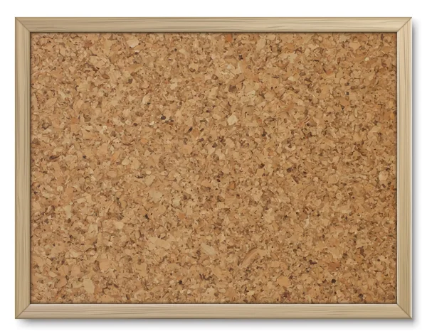 Cork board with wooden frame