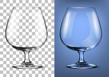 glass for brandy , vector illustration. clipart