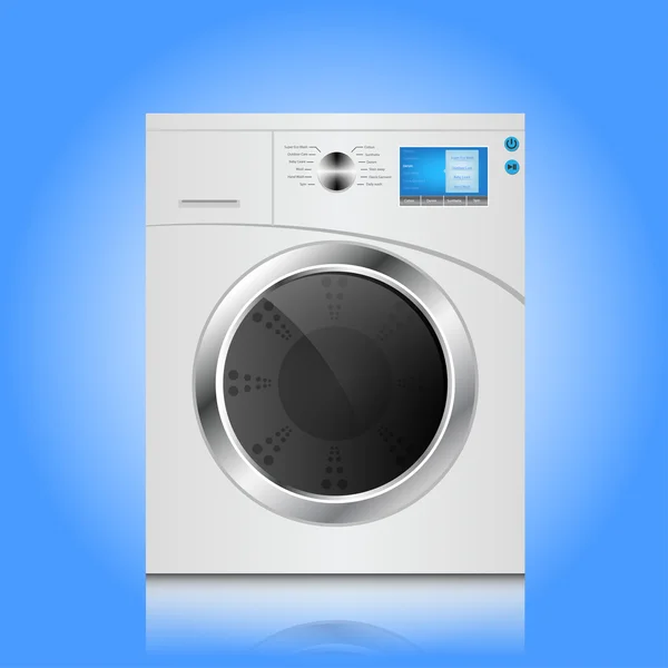 Washing machine isolated. isolated on a white background — Stock Vector