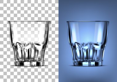 Beyaz bir arka plan üzerinde vektör illüstrasyon izole cam.