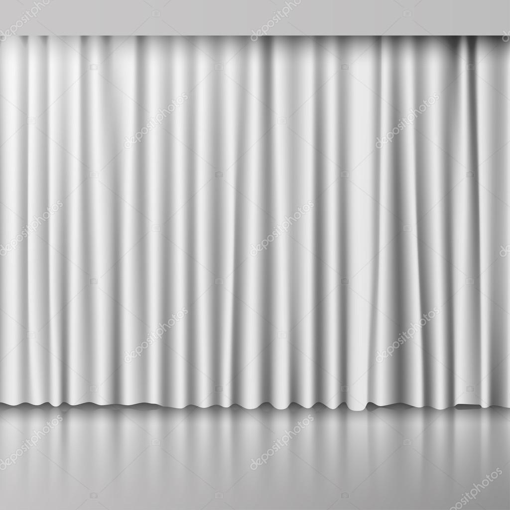 Vector White Curtain , background.