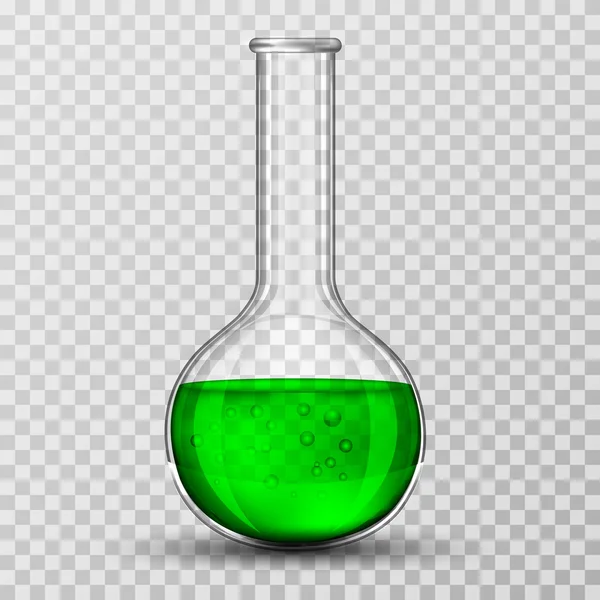 Laboratory glassware or beaker — Stock Vector