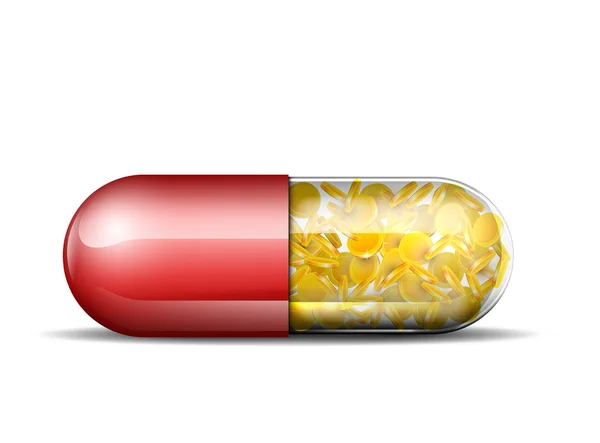 Medical capsule. Vector illustration — Stock Vector