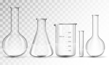 Test tüpleri beyaz bir arka plan üzerinde izole. 