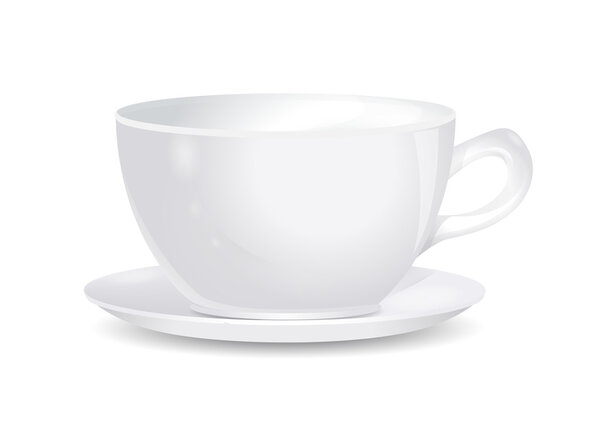 Realistic illustration of cup of hot drink