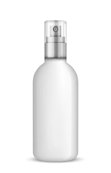 Реалистичная косметическая бутылка, изолированная на белом фоне — стоковый вектор