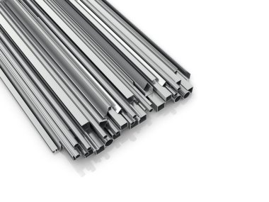 Metal ürünler üzerinde beyaz bir arka plan oluşturmak için. Bina dostum