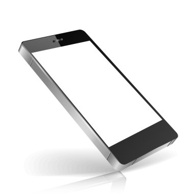 mükemmel detaylı modern akıllı telefon yalıtım vektör