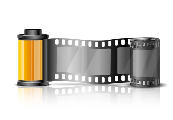Camera film roll and films — Stock Vector