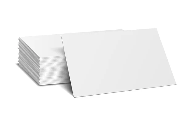 Επαγγελματικές κάρτες κενό mock-up - πρότυπο. Vector εικονογράφηση — Διανυσματικό Αρχείο