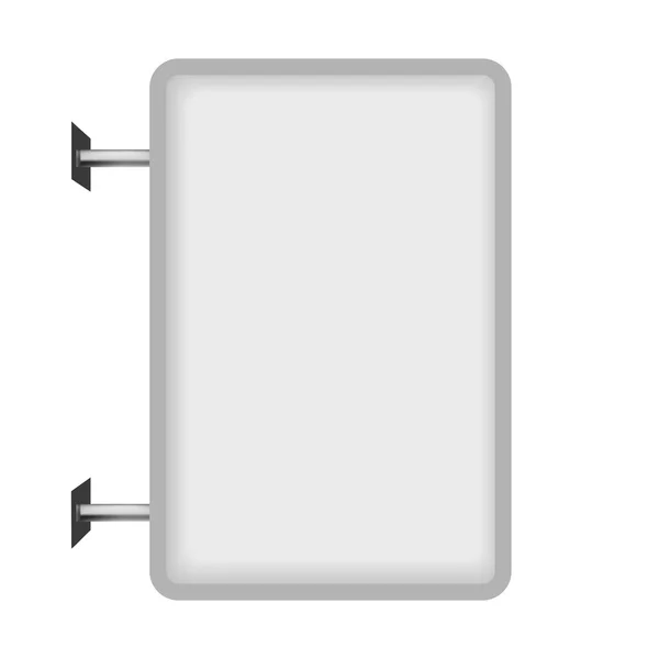 Reclame bord geïsoleerd op een witte achtergrond — Stockvector