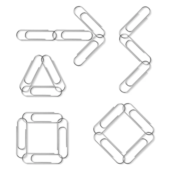 Paperclip set. Vector Illustration — Stock Vector