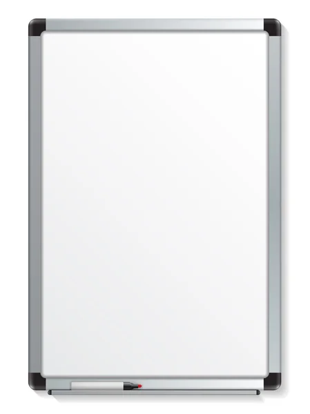 ภาพเวกเตอร์ของกระดานสีขาวที่มีผู้ผลิตสี — ภาพเวกเตอร์สต็อก