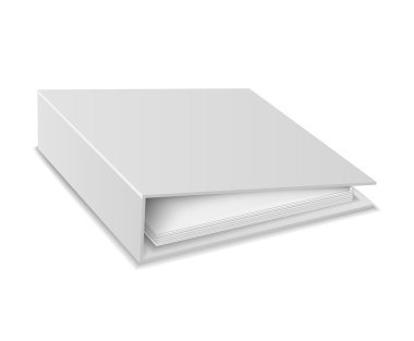 Beyaz bir arka plan üzerinde izole dosya klasörü