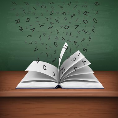 Uçan harflerle açılan kitap