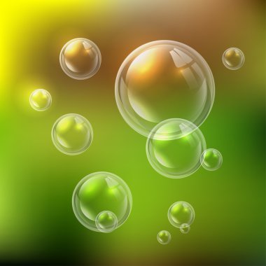 Abstract vector of a soap bubble clipart