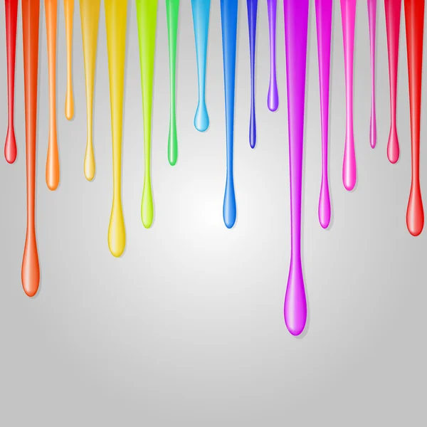 Paint drops on the background — Stock Vector