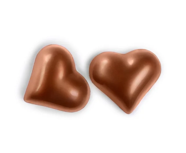 Chocolade snoep in de vorm van een hart — Stockfoto
