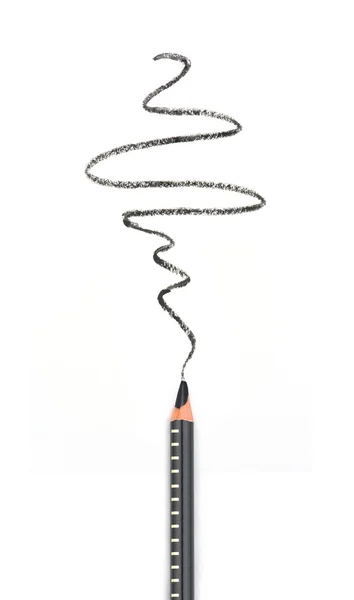 Косметичний олівець і штрих ізольовані на білому — стокове фото