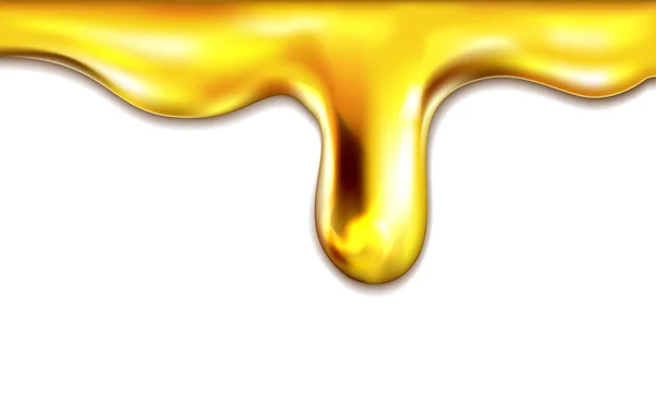 Olivový olej stříkající izolované na bílém pozadí — Stockový vektor