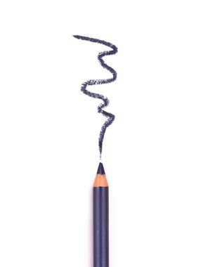 beyaz zemin üzerinde bir eyeliner yakın çekim