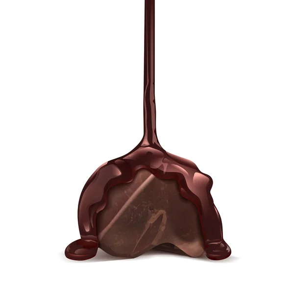 Chocolate, ilustração vetorial isolada sobre fundo branco — Vetor de Stock