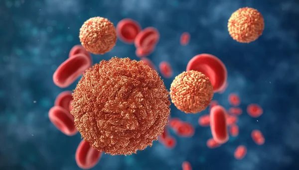 Zika-virus in het bloed met rode bloedcellen, een virus waardoor Z — Stockfoto