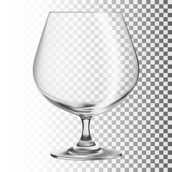 Un vaso vacío. Vidrio transparente — Vector de stock