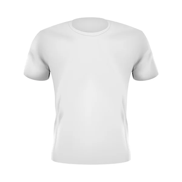 Modello di t-shirt bianche — Vettoriale Stock