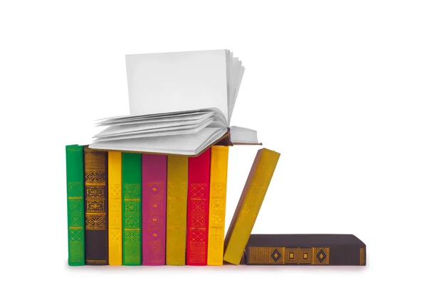 Books isolated on a white background — Stock Photo, Image