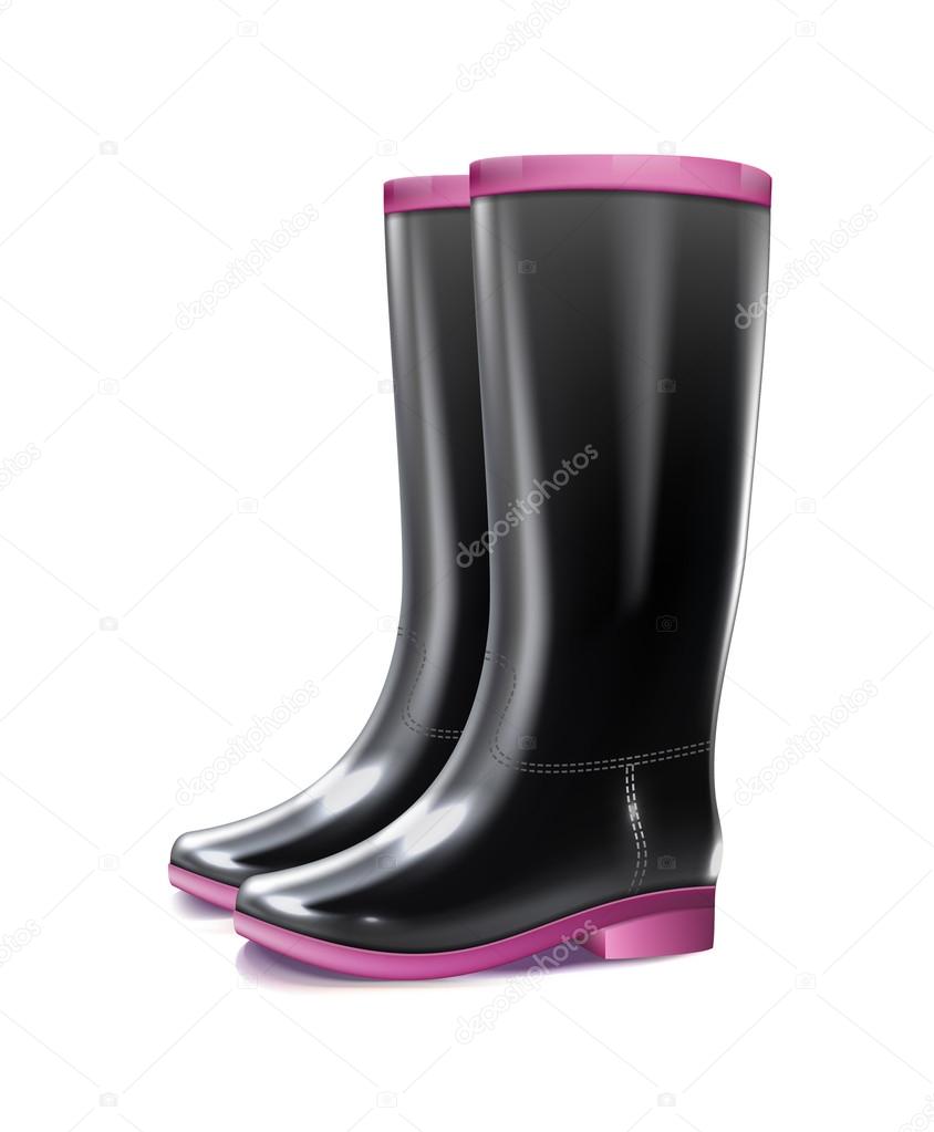 rubber rain boots