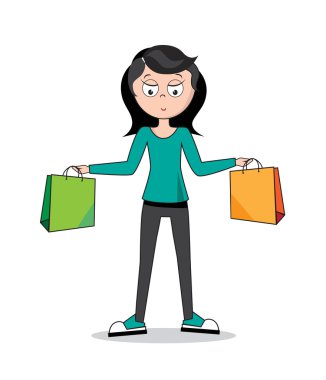 Beyaz bir arka plan üzerinde izole vektör çizgi film