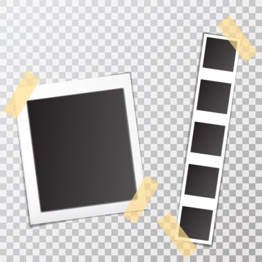 Vintage Fotoğraf çerçeve arka plan için koli bandı üzerine yapışabilir