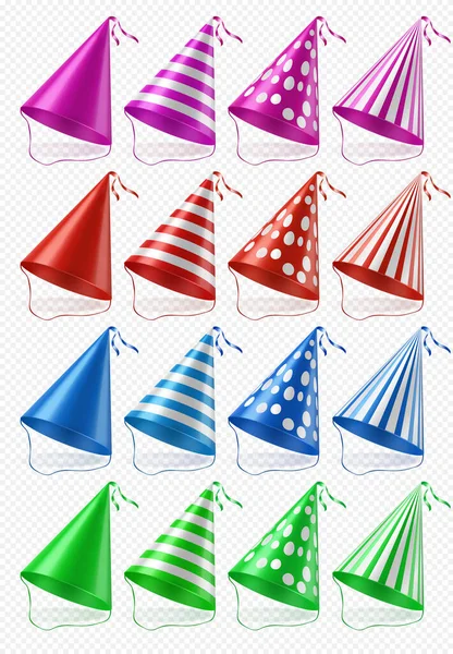 리본달린 Festive Decoration Celebration Birthday Vector Illustration Transparent Background — 스톡 벡터