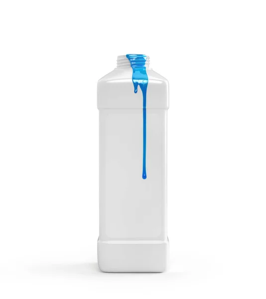 Tvättmedel Hälls Från Flaskan Illustration — Stockfoto